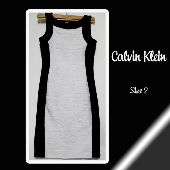 Calvin Klein Dresses & Skirts - Calvin Klein Black and White Sleeveless Dress